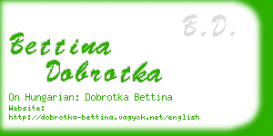 bettina dobrotka business card